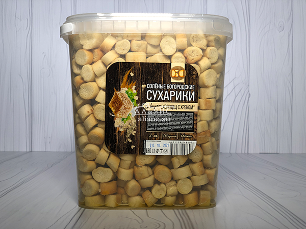 Сухарики с холодцом и хреном в Красково