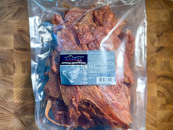 Мясо (АЛЬЯНС) вяленое курица 500гр "С халапеньо" в Красково