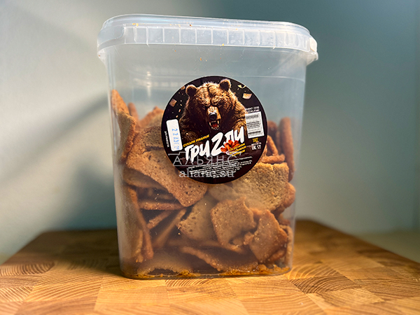 Ведро Ржаные гренки со вкусом Крылышки Барбекю (1 кг) в Красково