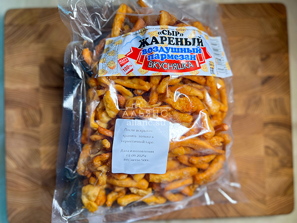 Жареный сыр "ВКУСНЯШКА" со вкусом пармезан (500 гр) в Красково